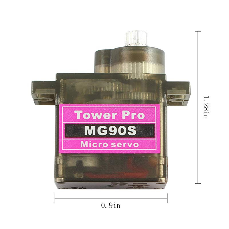 METAL Gear MG90S 1.2kg.cm DC 4.2V 6V Servo Motor 180° Degree Rotation Standard Quality MG90S Servo Motor Tools Sets Micro Servo Motor