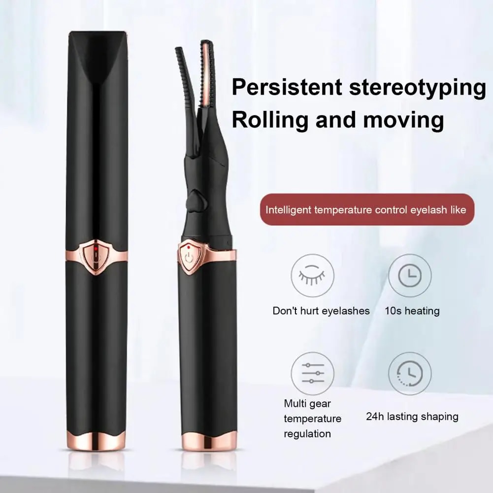 1 Set Heated Eyelash Curler Practical Anti-scald Eye Lash Curler Safety Heated Eyelash Curling Tool for Women. 