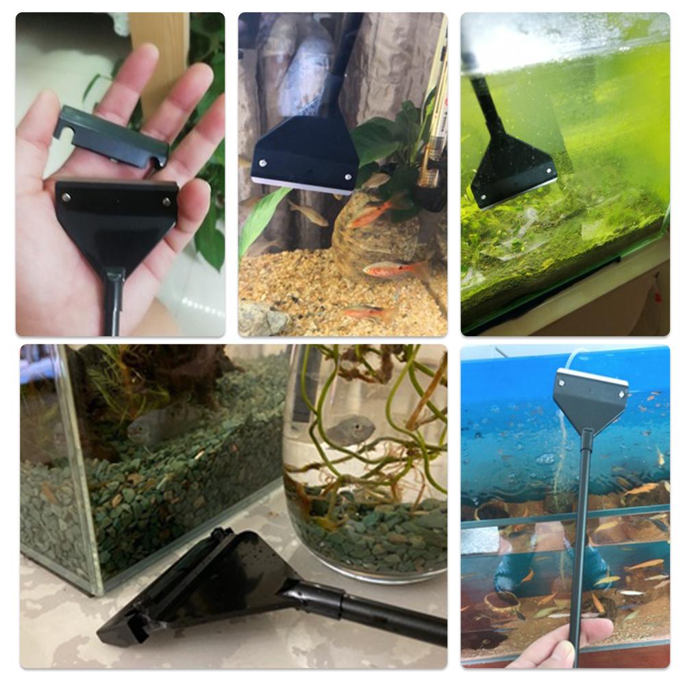 Aquarium Algae Scraper Fish Tank Cleaner Keep Hands Dry Sharp Scraper to Remove Algae 90CM. 