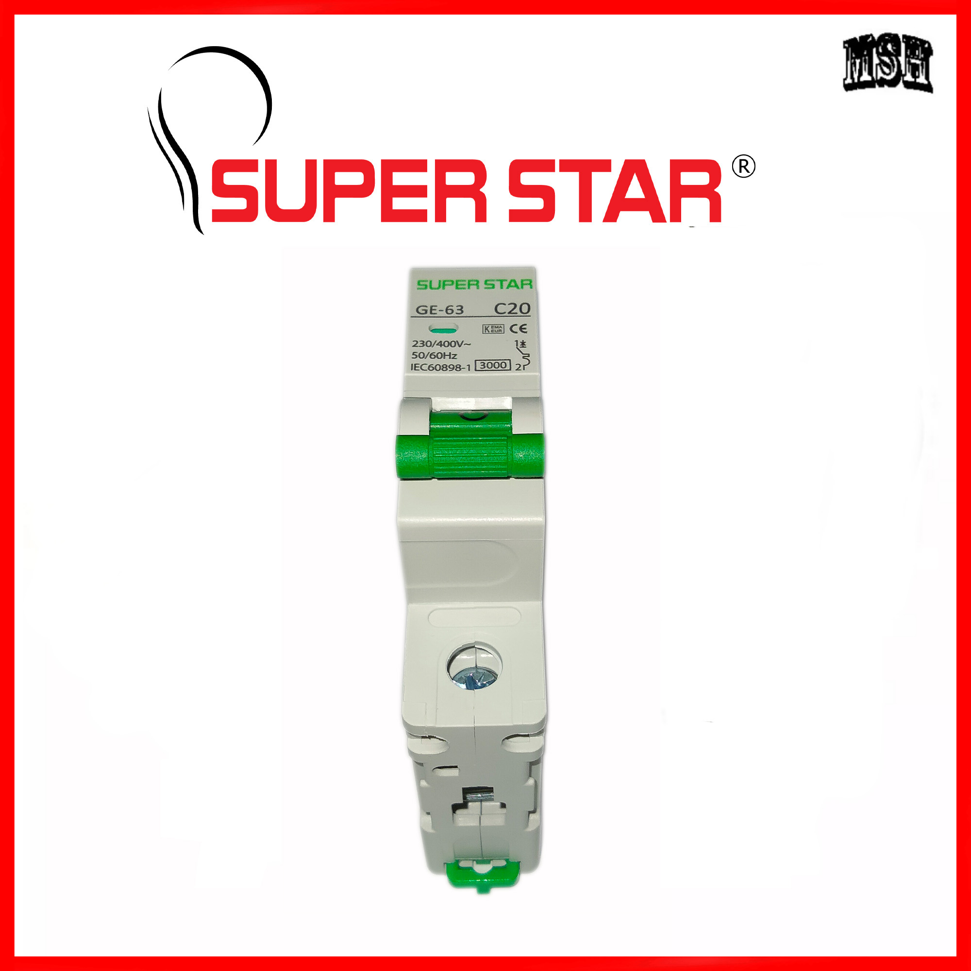 Super Star MCB Circuit Breaker SP 20A. 