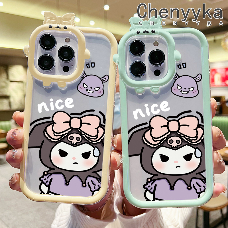Chenyyka For OPPO A16K A16E A16 A16s A54s Case Cartoon Cute Kuromi Colorful Little Monster Camera Lens Soft Silicone Transparent Phone Cases Fashion Clear Shockproof Protective Case. 