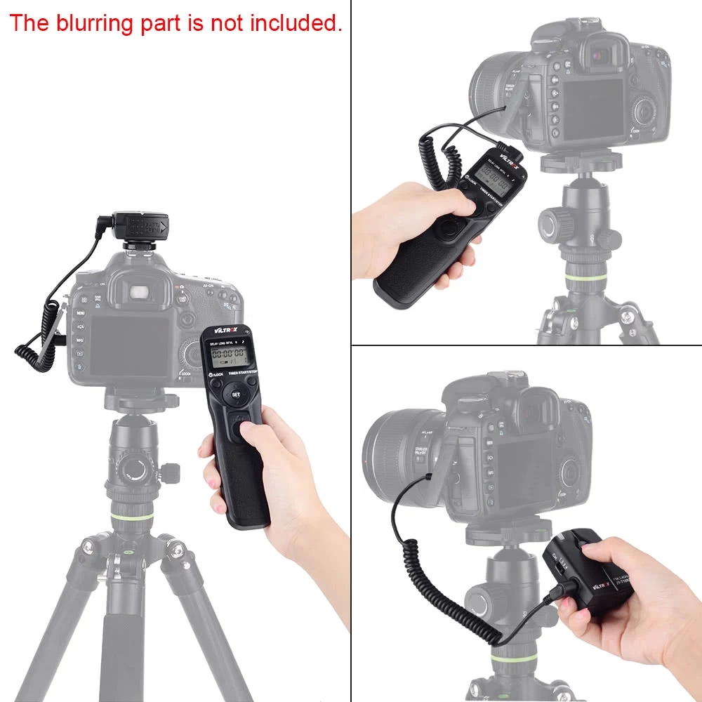 VILTROX Time Lapse Intervalometer Timer Remote Control Shutter with N3 Cable for Nikon D90 D600 D3100 D3200 D5000 D5100 D7000. 