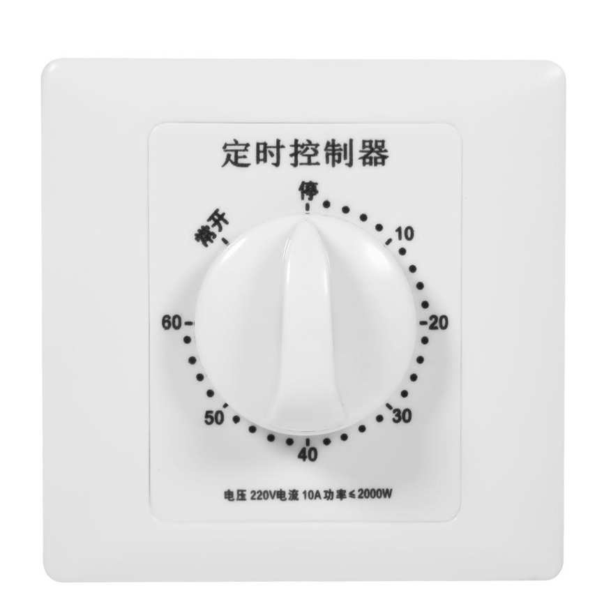 OIMG Timer Switch 220V 30/60/120 Min High Power Pump Mechanical Switch Countdown Control 86 Panel. 