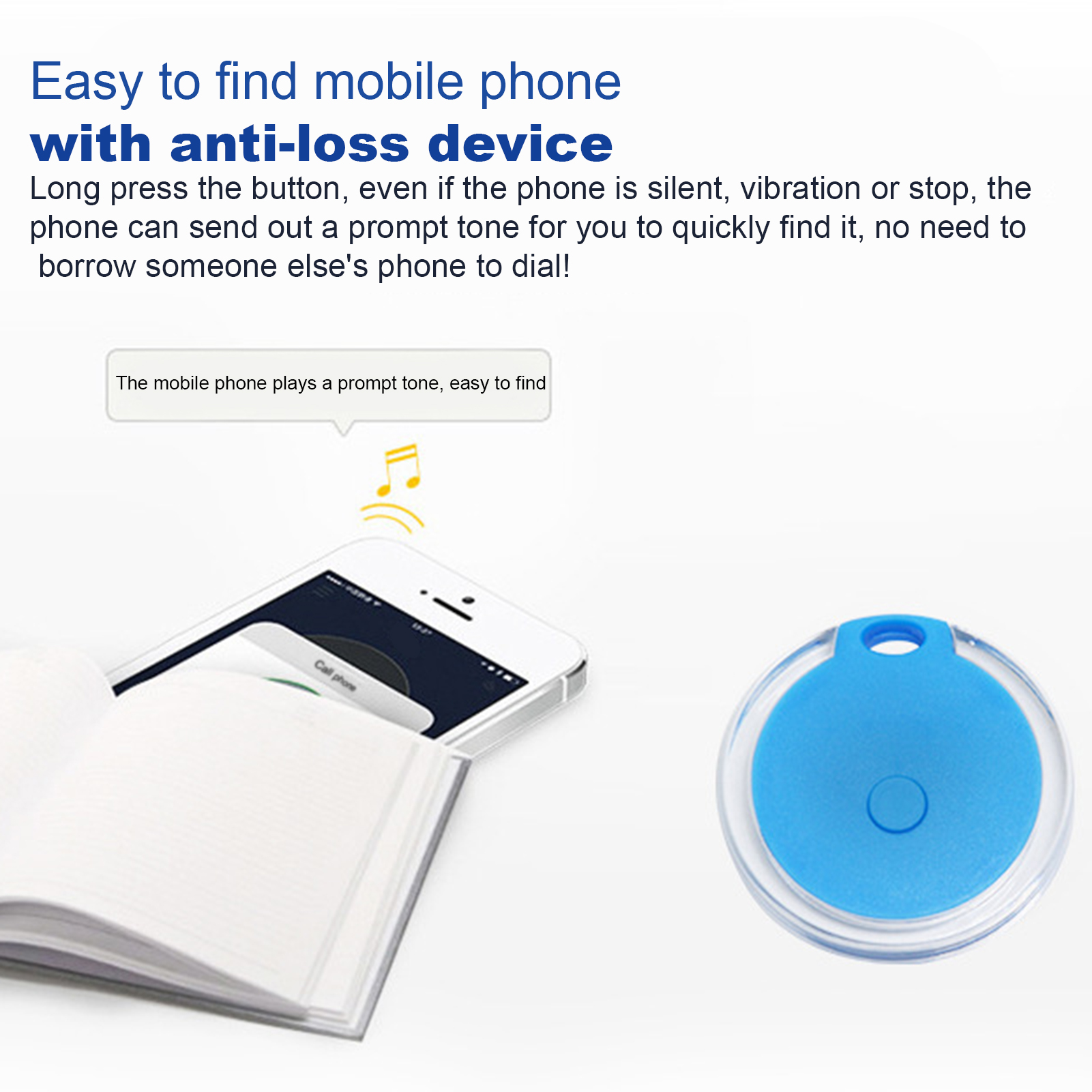 Wireless Tracker Portable Smart Pet Locator Remote Key Finder. 