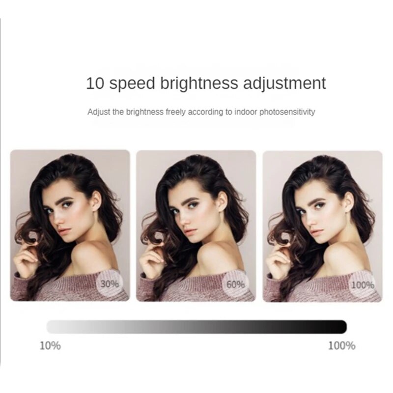 Retail Selfie Ring Light For Laptop Computer Desktop Ring Lamp Video Conference Lighting Kit With Tripod Phone Holder Clip On. 