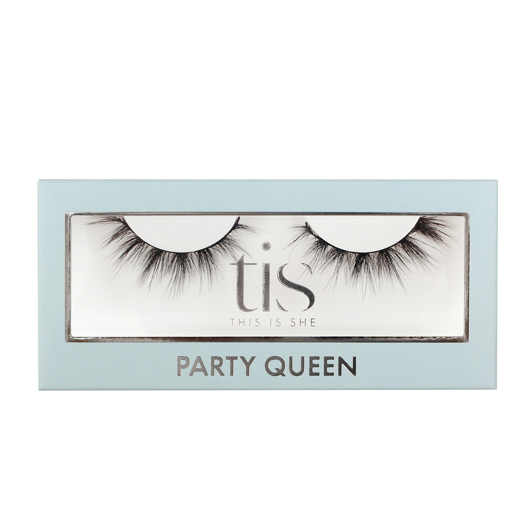 TIS Party Queen Eyelashes from Classic collection - Premium quality Eye lashes-1 pair lash in each box - By Canadian Brand This is She. 