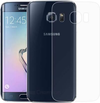 Samsung Galaxy S6 Edge 3D Crystal Clear Back Skin Rear Screen Guard Protector Sticker Protective Film(Gel/Jell Poly) Samsung Galaxy S6 Edge Mobile Skin  (3D Real Transparent Skin Glossy Finish). 