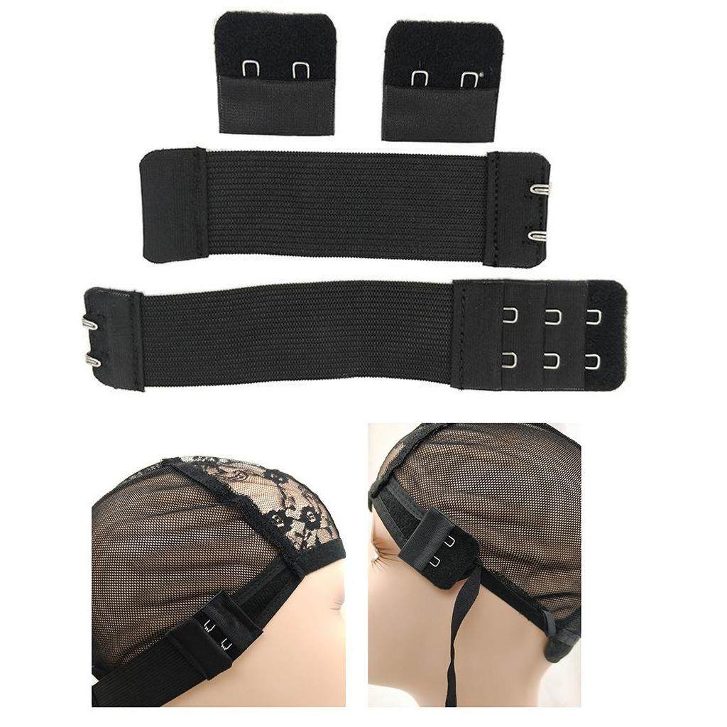 2xAdjustable Elastic Bra Extender 2 Hook Bra Extension Strap Black 3cm. 