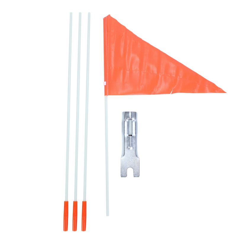Safety Flag with Pole,6 Foot Adjustable High Visibility Bike Flag, Brightly Colored Waterproof Safety Flag for Kids Bike