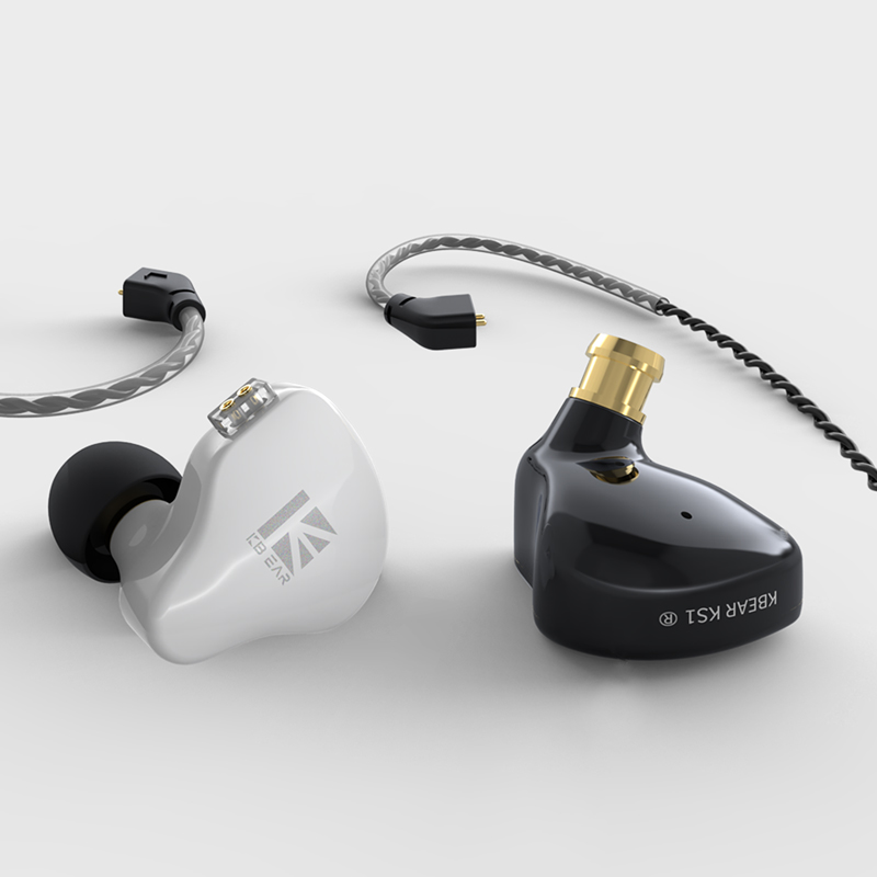 KBEAR KS1 Dual Magnetic Circuit Dynamic Wired Earphone Gaming Headphones In Ear Monitor Music Earbuds Headset kbear ks1 ks2 IEMs. 