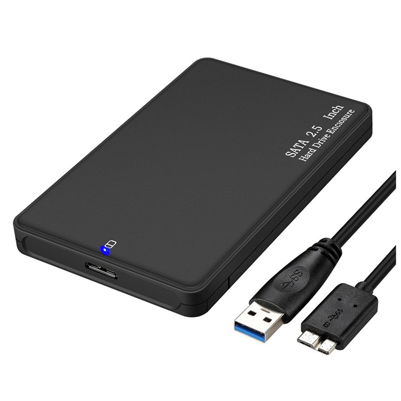 2.5 Inch Hard Drive Case USB 3.0 SATA HDD SSD Enclosure External Hard Drive Disk Box Supports 2TB Hard Drive Box