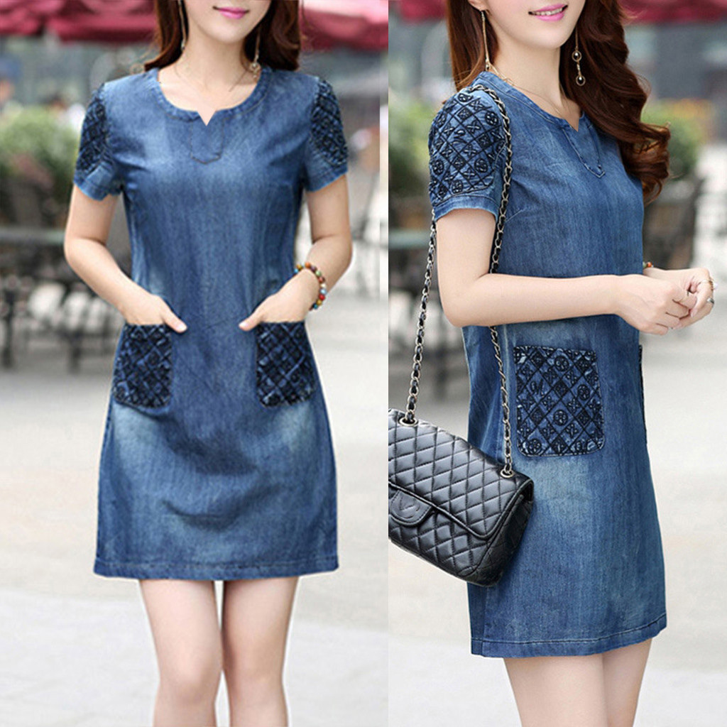 Women Summer Denim Casual Elegant 