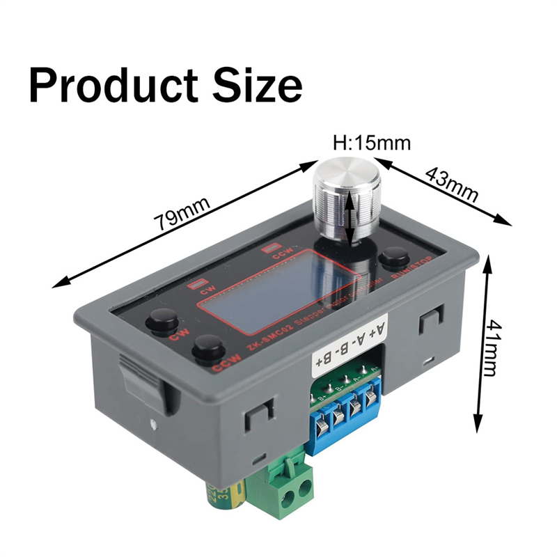 -SMC02 Stepper Motor Driver Integrated Board Forward/Reverse Pulse Speed Angle ControlModule for 42 57Motor. 