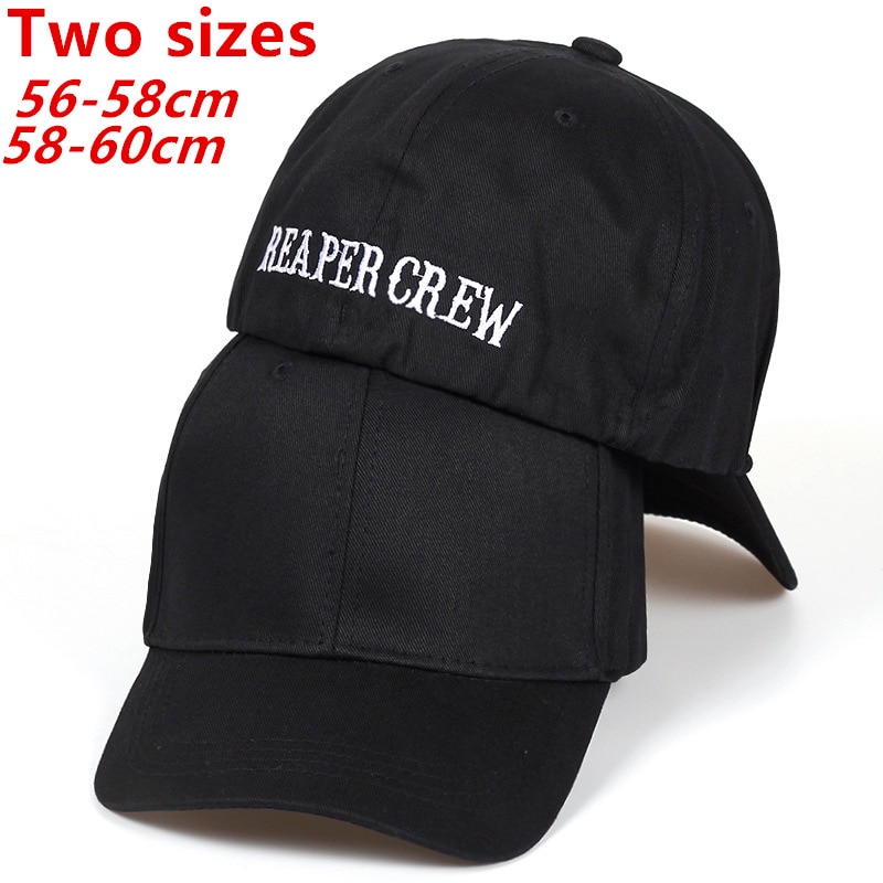 【DIV MALL】（NEW）Brand Black Hats Sons Anarchy For Reaper Crew Fitted Baseball Cap Men Letters Embroidered Hat Hip Hat For Men. 