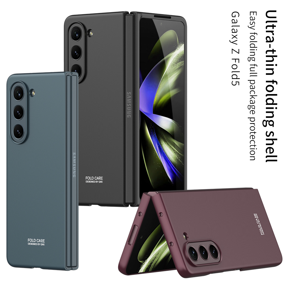 GKK For Samsung Z Fold 4 Fold 5 Back Cover Shockproof Plastic Hard Case For Samsung Galaxy Z Fold 5 5G Fold 4 Camera Protective Ultra-thin Matte Hard Plastic Cover Case Folding Case For Fold 4 Fold 5 Black. 