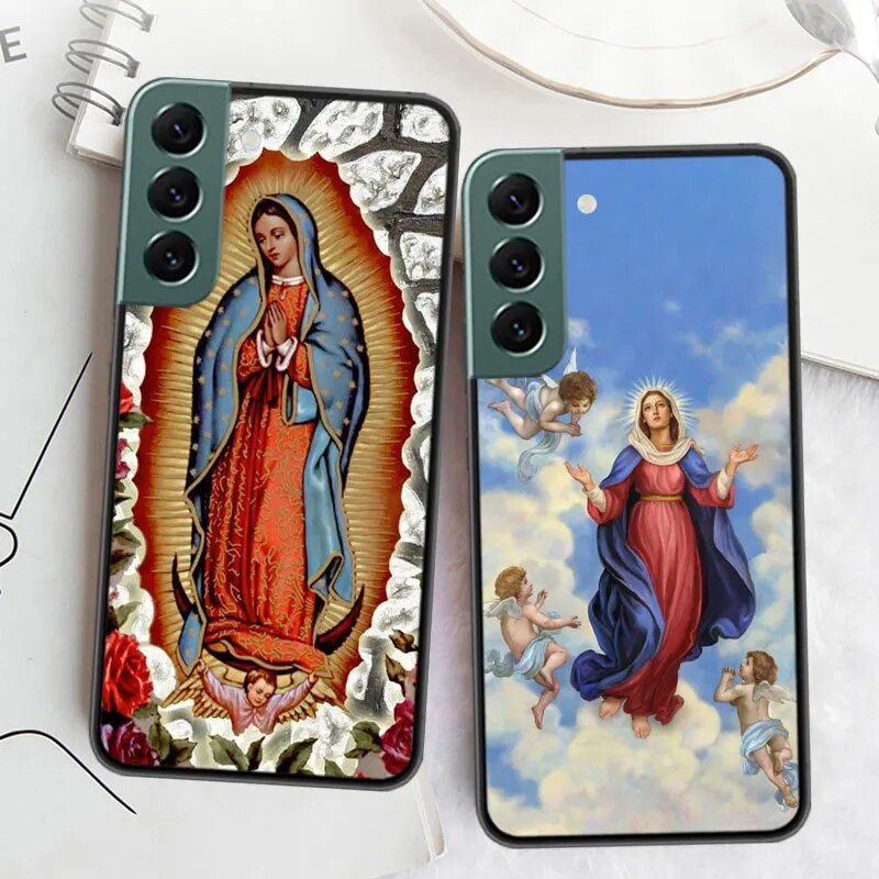 Virgin De Guadalupe Virgen Mary Phone Case For Samsung Galaxy A12 A22 A32 A42 A52 A72 A54 A34 A24 A14 A73 A53 A33 A23 A13 5G F52. 