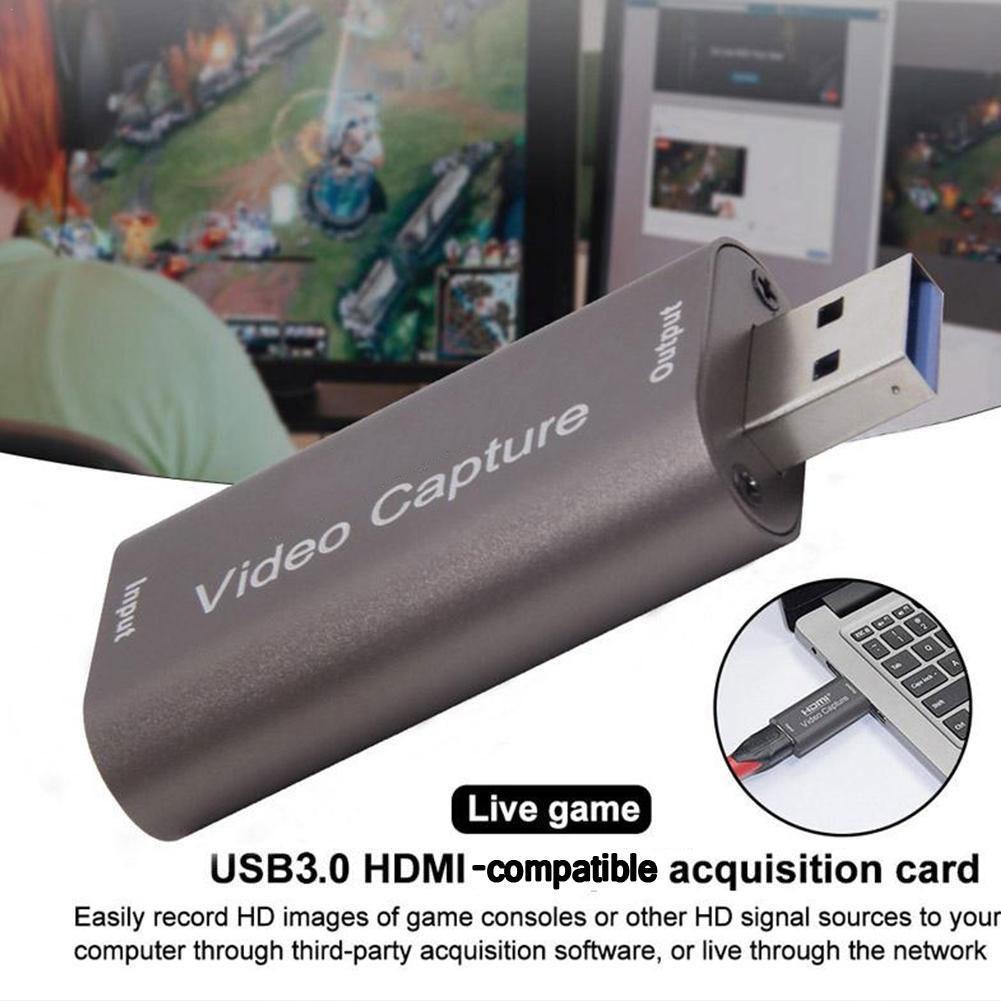 【VisioN Shop】4K Video Capture Card USB 3.0 HDMI-Compatible Box Streaming Camera For Record Game Live Grabber Recording A4M6. 