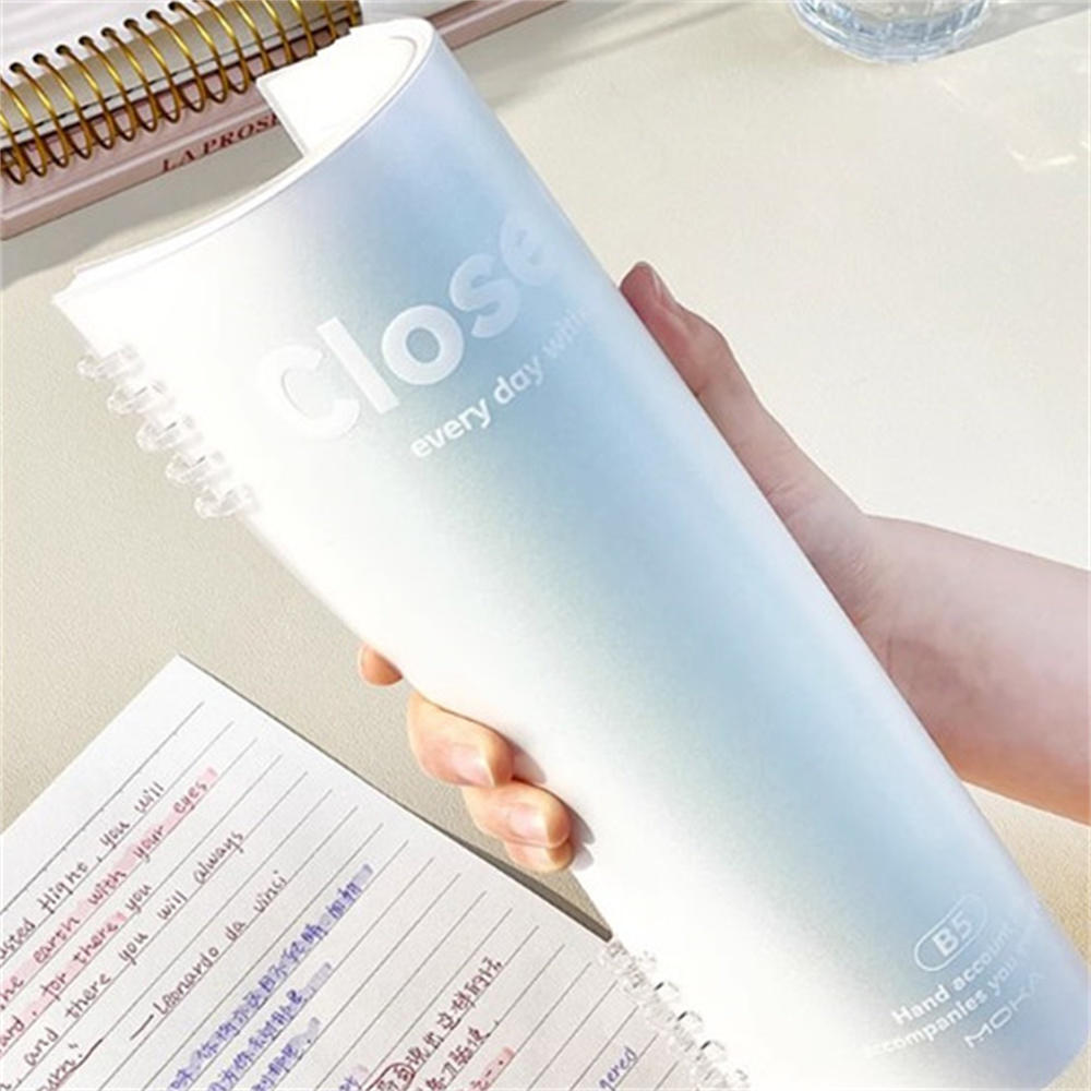 B5 size Loose-Leaf notebook Portable A5 size Binder Binder book 60 sheets Lined pages Lined book for School supplies Office supplies Students Writing -taking. 