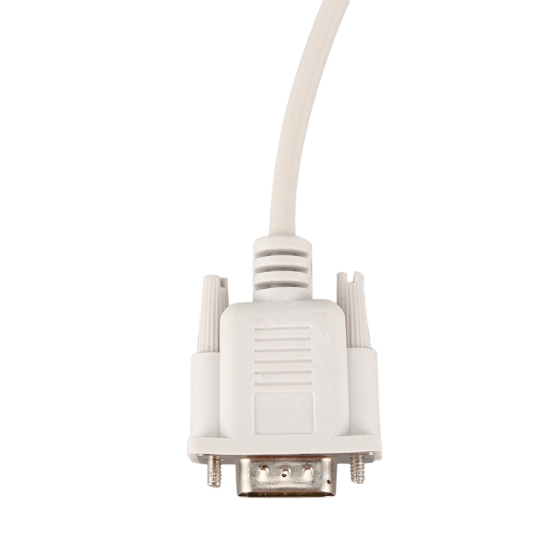 1.4M RS232 DB9 9 Pin Male to VGA Video 15 Pin Male Adapter Cable Light Gray. 