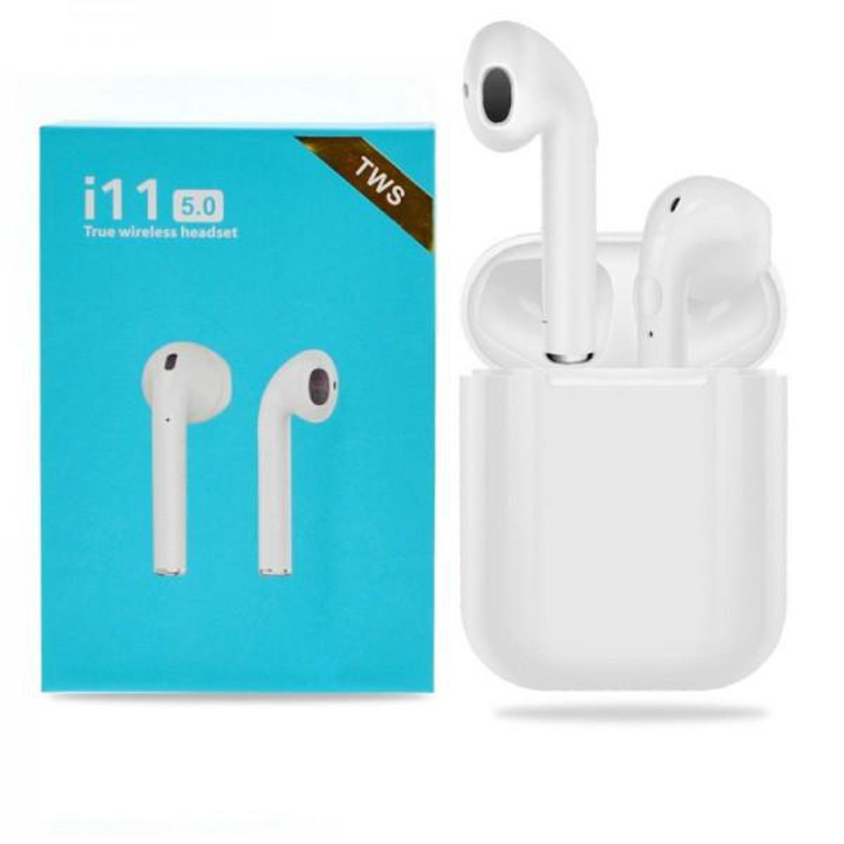 i11 TWS Wireless Headphones Bluetooth 5.0 Earphones Headset Fingerprint Touch Pop-up Window Earbuds With Mic For iPhone Android.
