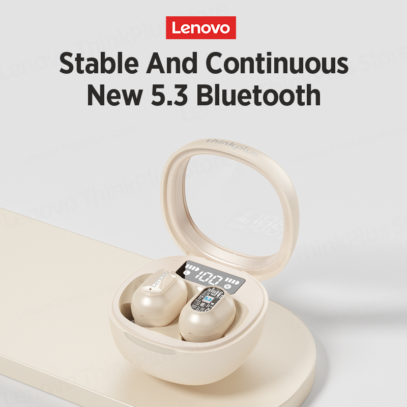 Lenovo PD1X Plus Wireless Earbuds Bluetooth Earphones Smart Noise Canceling HD Stereo Hands Free Waterproof Dual Host With Mic Bluetooth 5.3. 