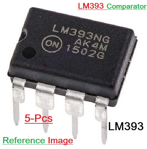 2Pcs- LM393 LM-393 393 Low Offset Voltage Operational Amplifiers Integrated Circuit DIP-8 8 Pin Dual In Line Package Chip. 