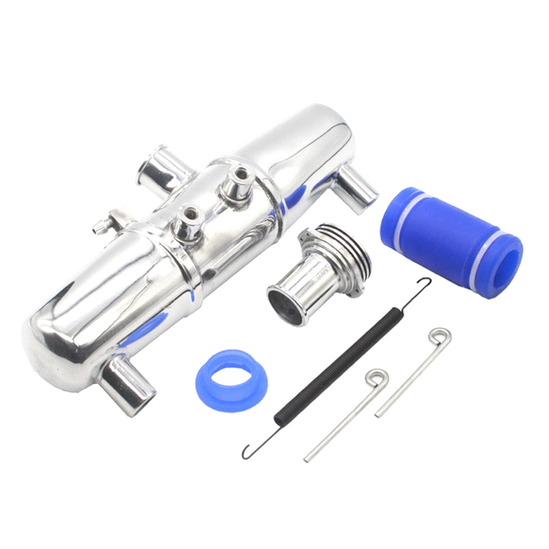 1 Set 4.6/5.9 Exhaust Pipe Exhaust Pipe with Double Rear Holes Suitable for HPI SAVAGE 1/8 RC Remote Control Model Car
