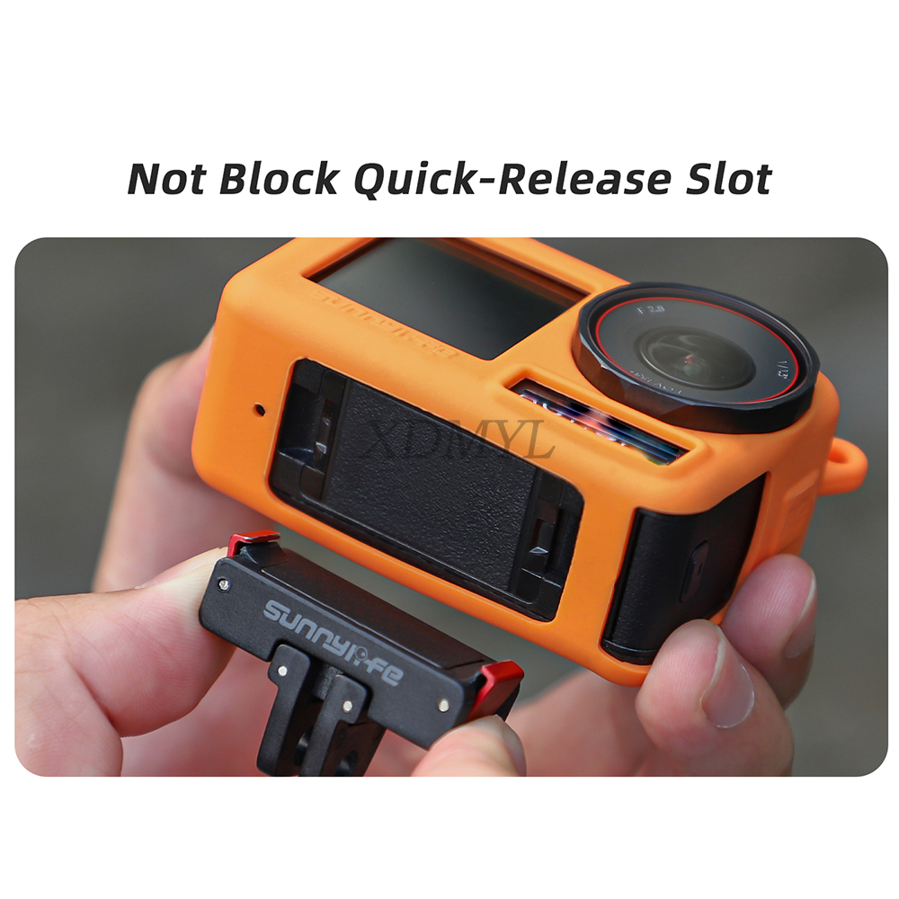 DJI Osmo Action 5 Pro için silikon kılıf Çizilmeye dayanıklı Darbeye dayanıklı Silikon Koruyucu Kapak Anti-Kayıp Boyun Kordon Aksesuarları. 