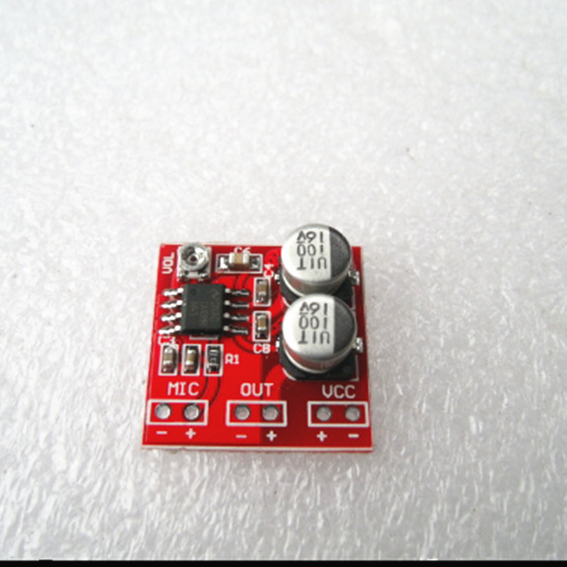 Mikrofon LM386 Electret Menguatkan Potensiometer DC4-12V (Ukuran Papan: 20Mm * 20Mm)