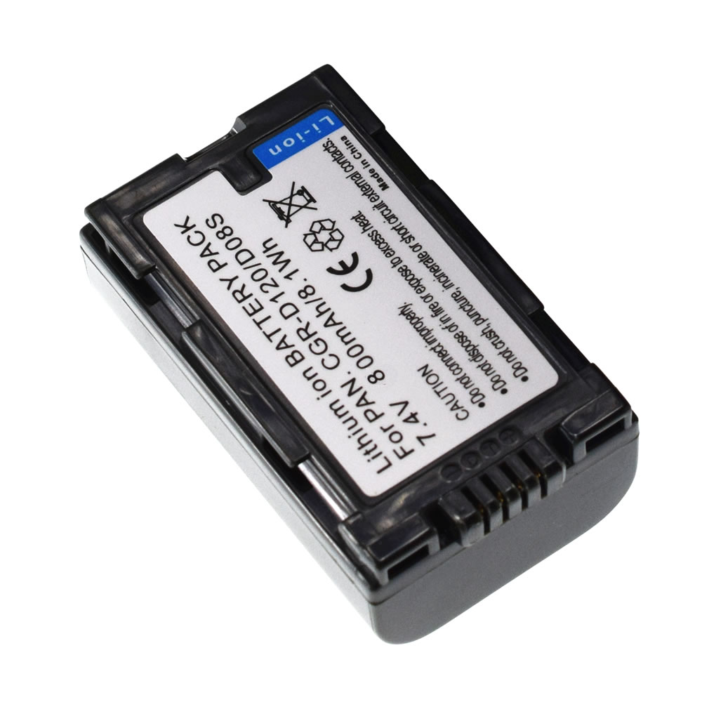 2pcs CGR-D120 D20 D08 Li-Ion Battery Pack for Panasonic D08R D08S NEW Camcorder. 