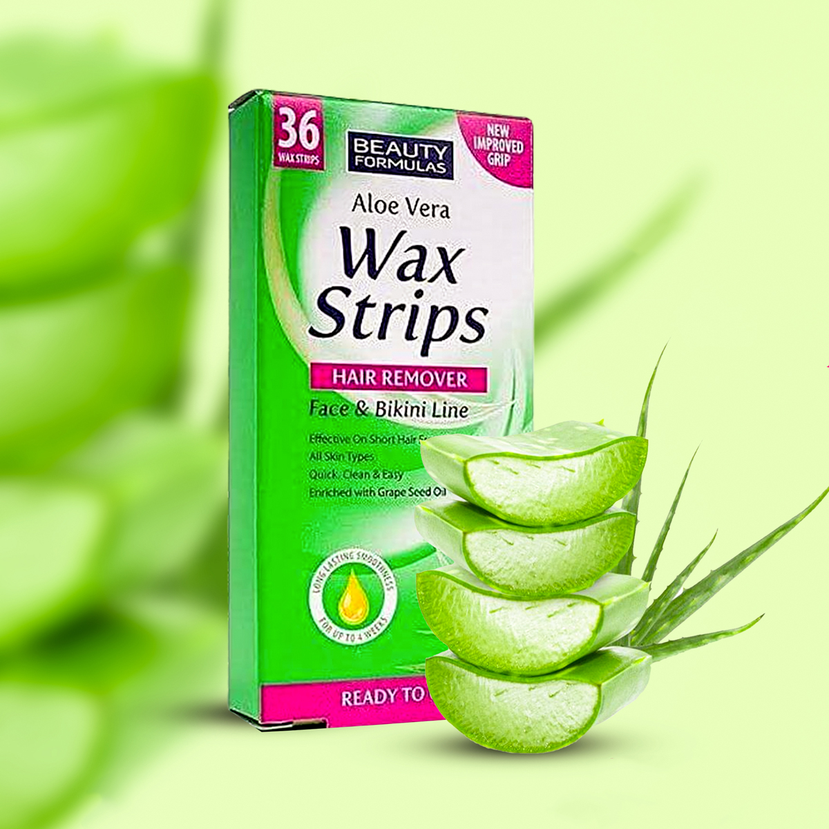 Alovera Wax Strips 36pcs