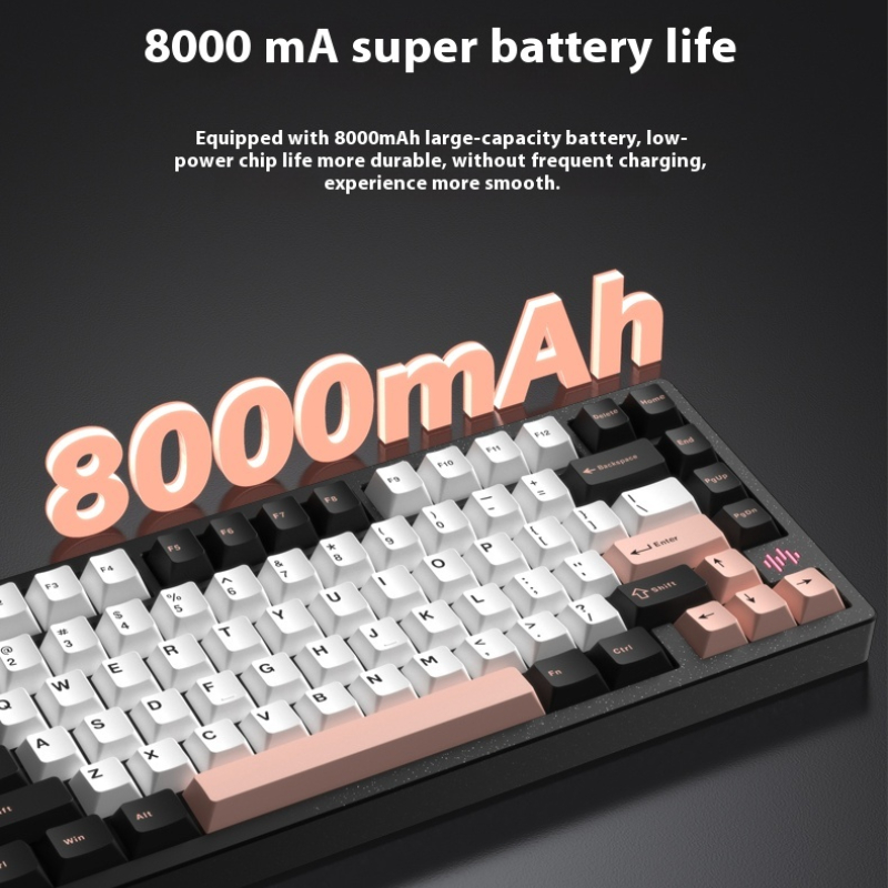 PMO WAVE75 Mechanical Keyboard Tri-Mode Wireless Bluetooth ARGB QMK VIA Aluminium Alloy Customized PC Gaming Office Keyboard. 