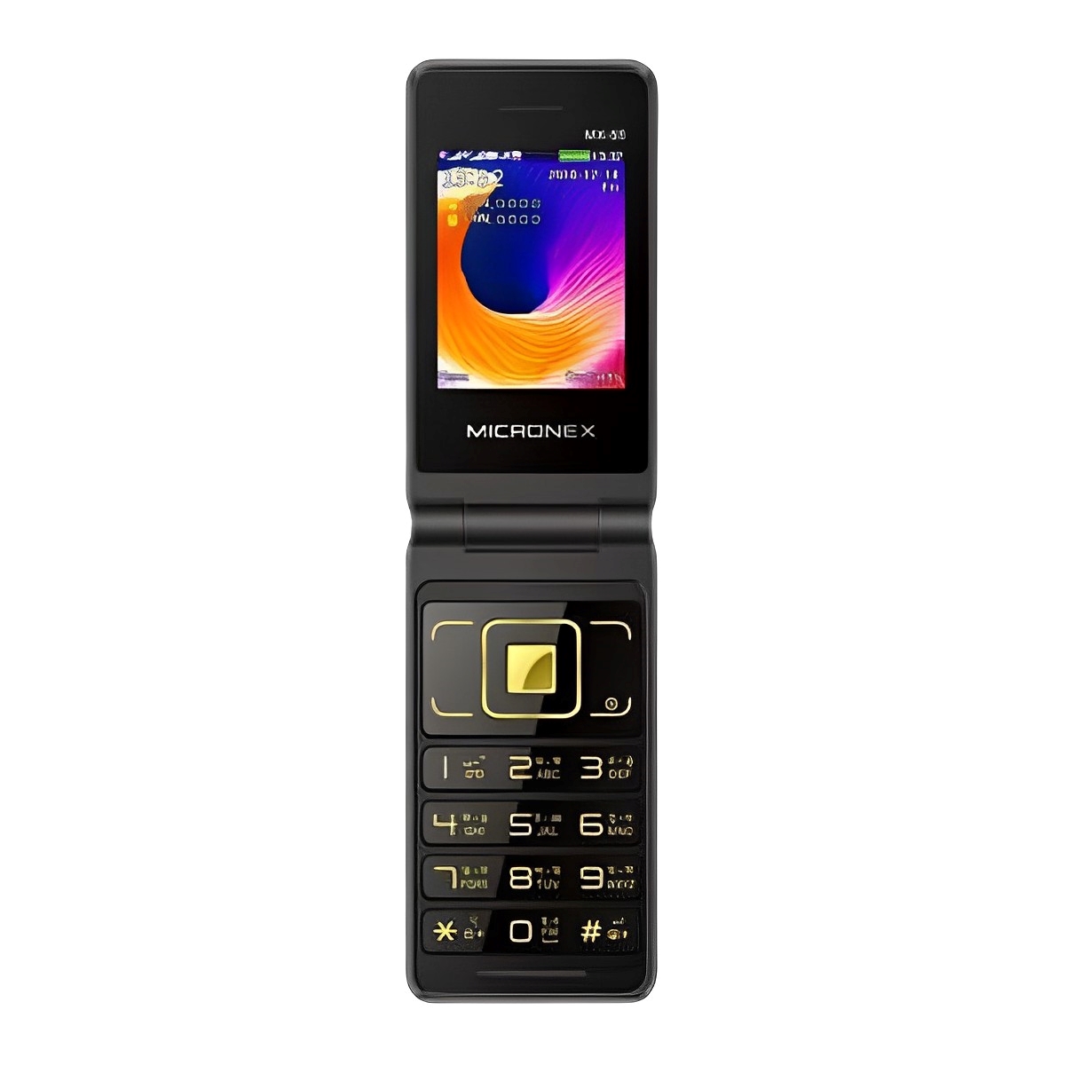 Bytwo mx55 flip phone with 1 years warranty  colour golden
