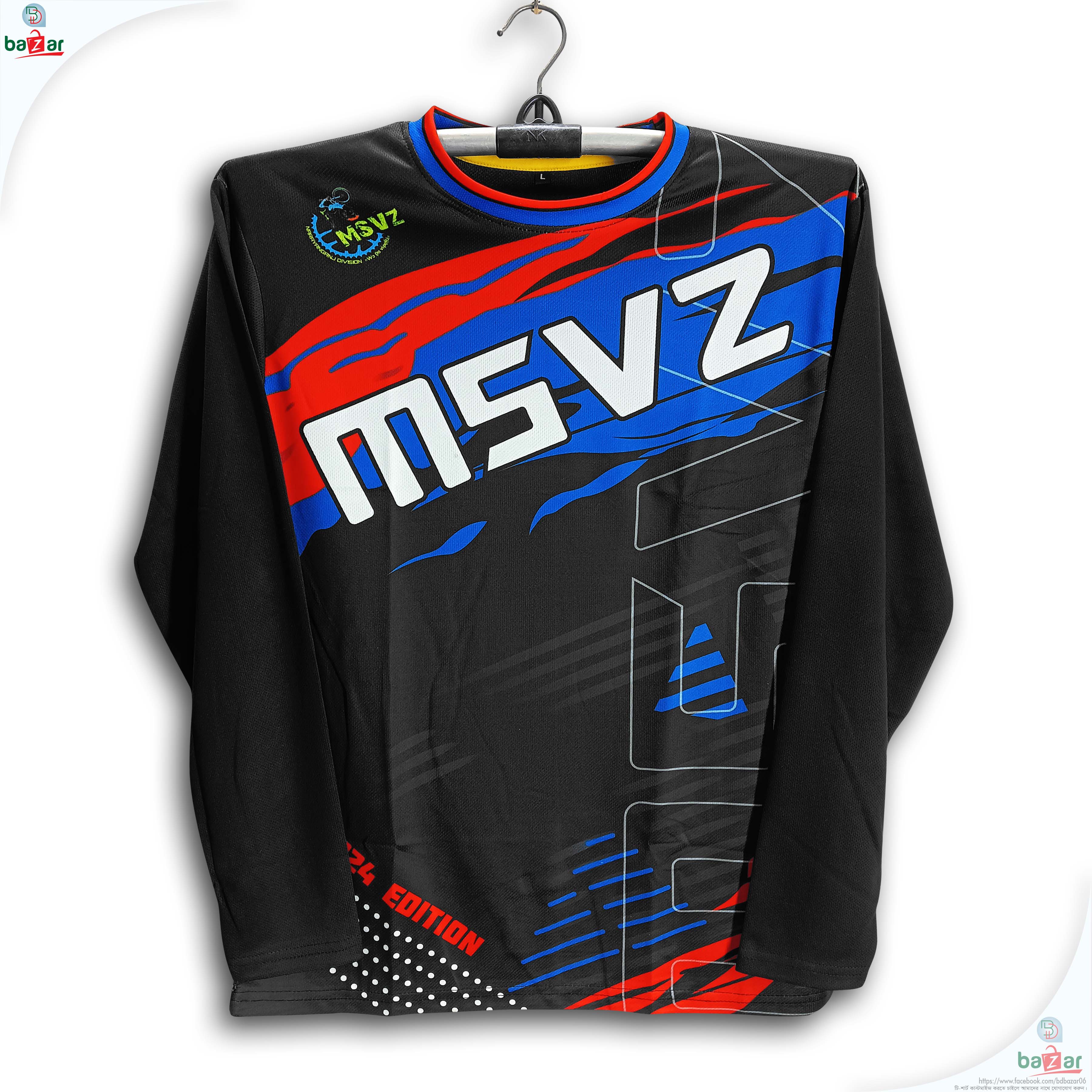 MSVZ Full Sleeve Bike Jersey For Man - MSVZ Long Sleeve Bike t-shirt - MSVZ Bike Jersey 2026-27