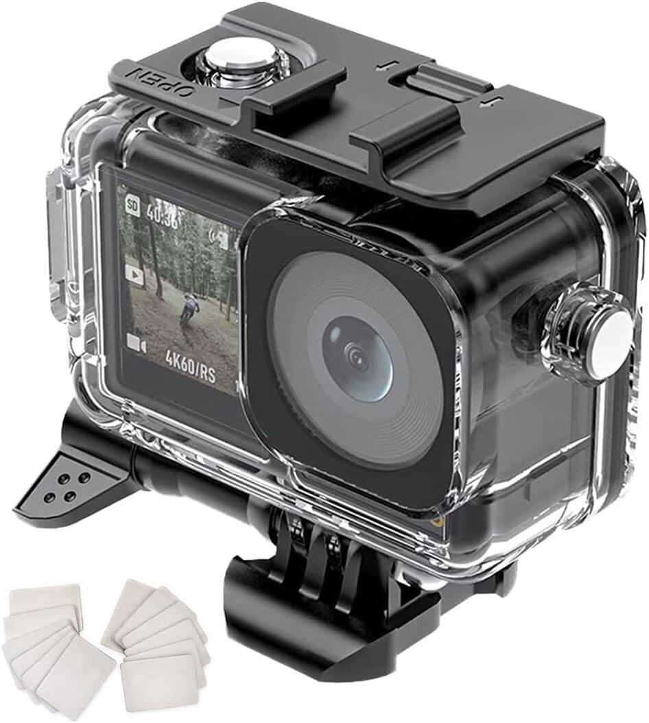 Waterproof Case for DJI Osmo Action 3 /DJI Osmo Action 4 Camera, 40M/131FT Diving Housing Protective Shell Underwater Accessories Kit. 