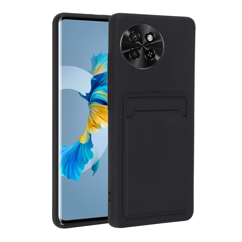Phone Case for Itel S23 Back Cover Card Slot Card Silica Gel Holder Wallet Casing for Itel S23 Cover Cases
