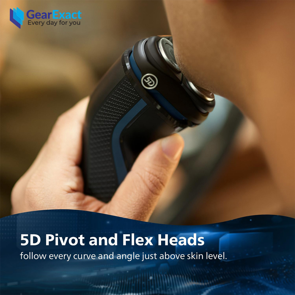 Philips S3144/03 Wet & Dry Electric Shaver 5D Floating 3000 Series for Men. 