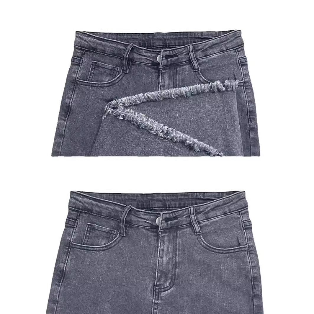 Pear-shaped body bootcut jeans women's autumn and winter plus-size fat sister high-waisted thin and fluffy flared pants 11. 