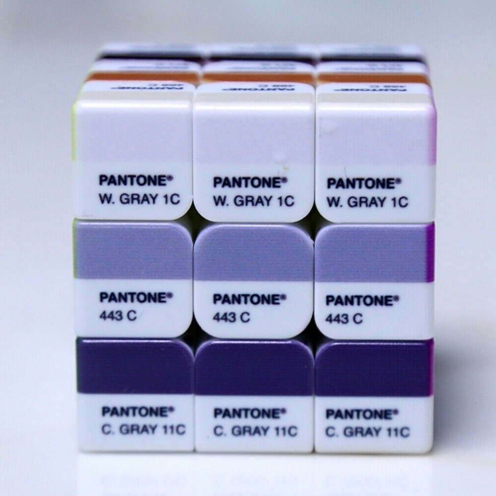 【happy one】Speed 3x3x3 Pantone Color Cube IQ Twist Puzzle for Kid Adult Toy Fancy Cubic Brain Teaser 56mm Collection. 
