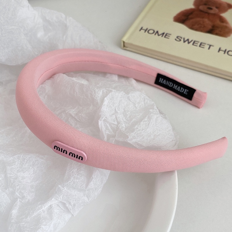 Enacolor New Letter Wide Sponge Hairbands for Women Girl Hair Accessories