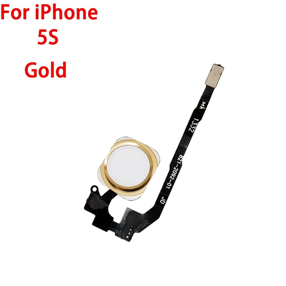 Home Button Fingerprint Scanner Touch ID Return Key Flex Cable For iPhone 5S. 