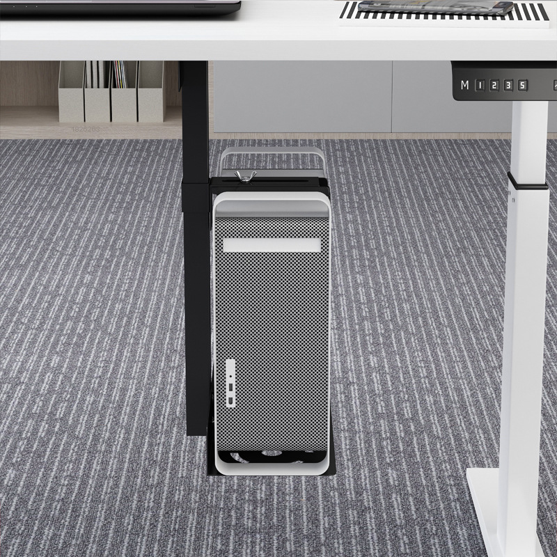 Universal PC Case Holder Under Desk Wall Side Mount CPU Stand Adjustable Computer Mainframe Hanger Host Box Stand Bracket Rack. 