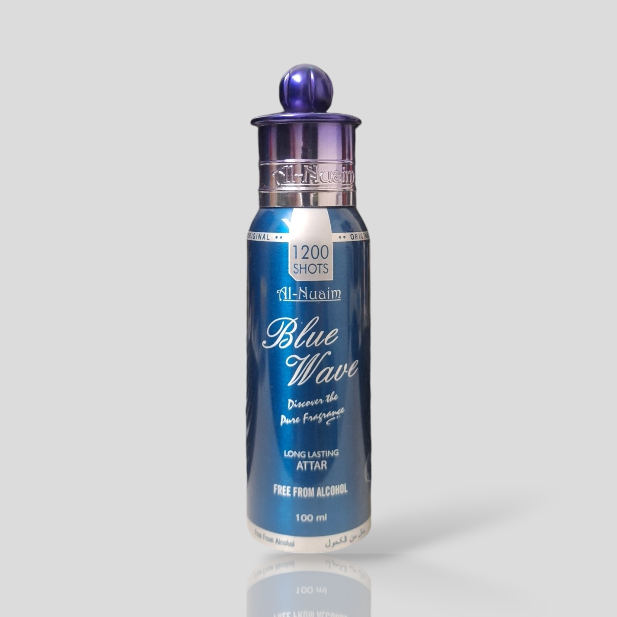 Blue Wave 100 ML Long-Lasting and Alcohol Free 100% Halal 100ml Perfume Attar Spray - Al Nuaim. 
