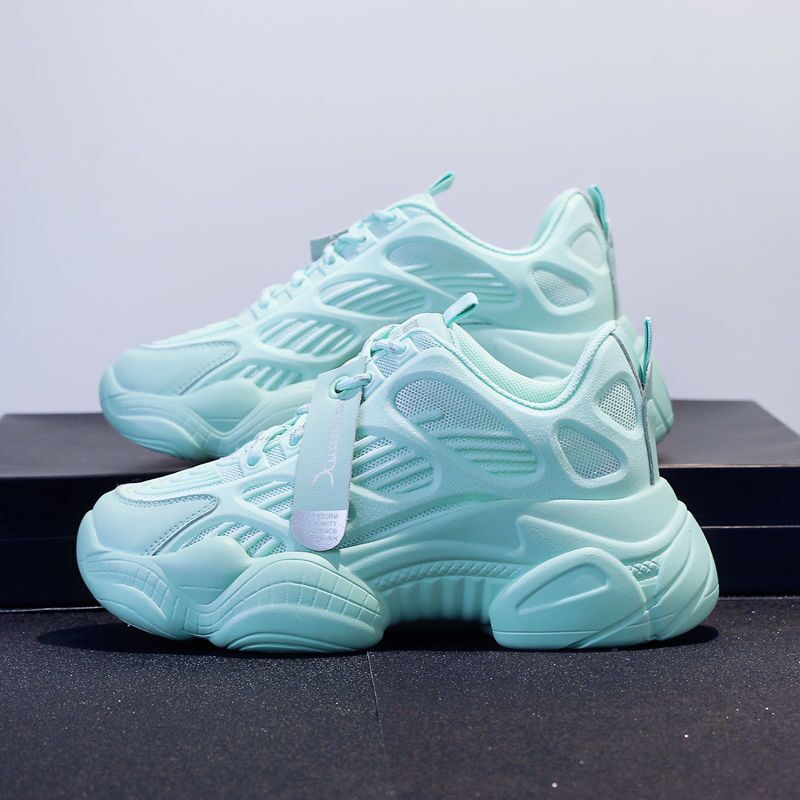 Daddy shoes women's ins tide 2024 spring and autumn new versatile Internet celebrity super fire mesh shoes breathable mesh platform sneakers. 