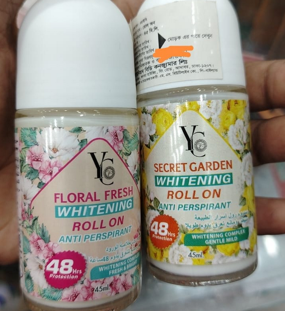 2pcs-YC Whitening Anti Perspirant Roll-On for Women 45ml -Thailand