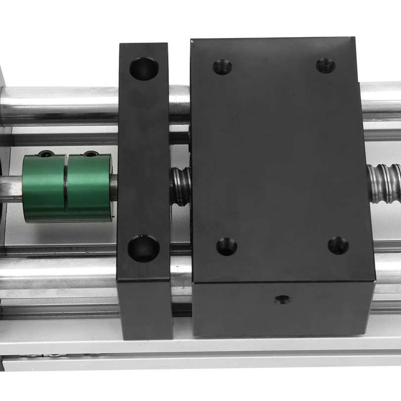 Guide Rail Aluminum Alloy Double Shaft Ball Screw Linear Guide Rail with 57 Motor for Automation Industry Effective Stroke 200mm 1204 Screw Rod Guide Rail Aluminum Alloy Double Shaft Ball Screw Linear Guide Rail with 57 Motor for Automation Industry Effective Stroke 200mm 1204 Screw Rod