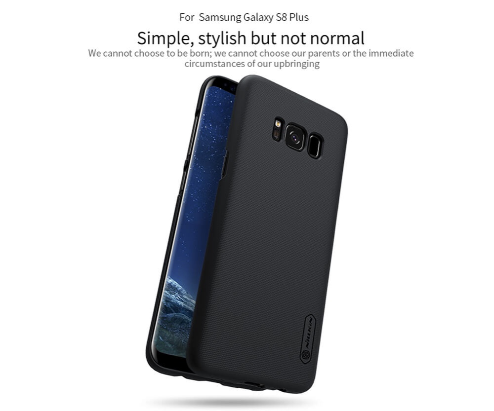 Nillkin [ Galaxy S8 Plus ] Super Frosted Shield Matte cover case for Samsung Galaxy S8 Plus ( S8+) - Black ( Back Case Cover For Smartphone ). 