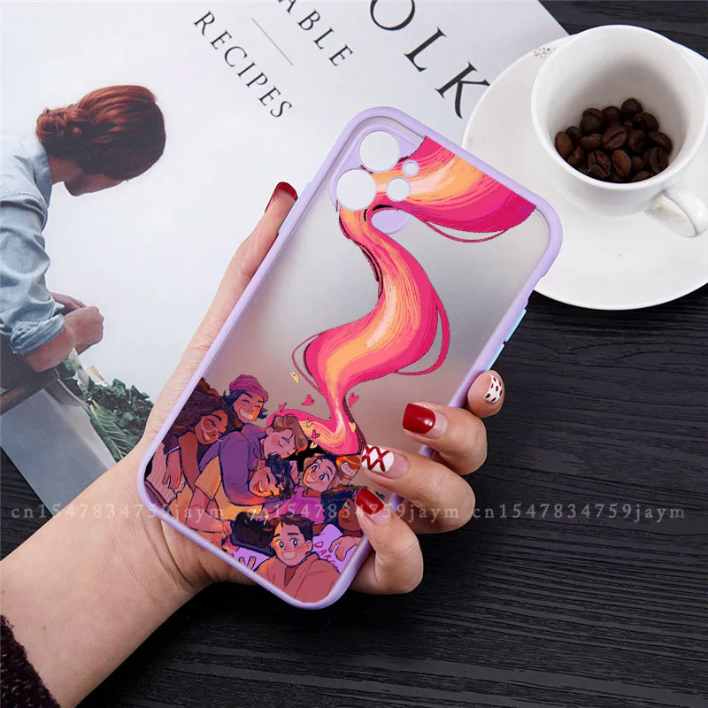 Nick and Charlie Heartstopper Phone Case for IPhone 11 13 12Pro MAX SE2022 XR XS 7 X 8 6Plus Candy Color Shockproof Hard Fundas. 