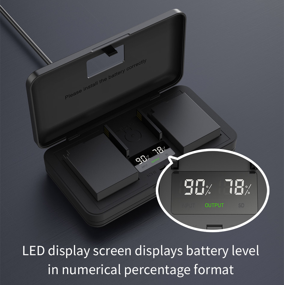 DMW-BLC12 battery and LCD USB charger for Panasonic Lumix DC-FZ1000 II DC-G95 DMC-G85 DMC-GH2 DMC-G5 DMC-G6 DMC-G7 GX8 Cameras. 