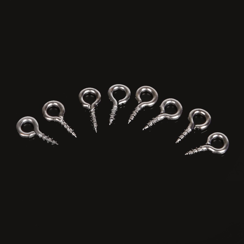 300 Pcs Mini Screw Eye Pins -for DIY Bracelet Earrings Jewelry Making Findings Beads Screw Threaded Hooks- Eyelets Clasps (8MM/10MM)
